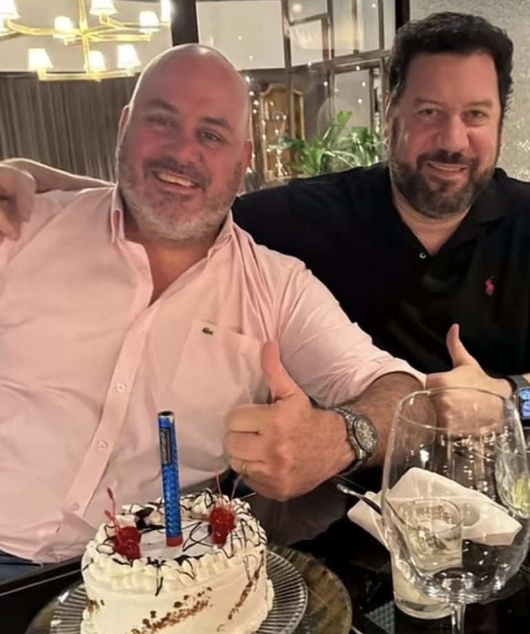 Diego Sotomayor (ANR-HC), director de Planeamiento Urbano de la Municipalidad, junto a Jorge "Turi" Cappello (ANR-HC).