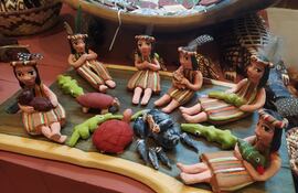 El pesebre de Rogelia Romero, que forma parte del acervo del Centro Cultural del Lago, es uno de los que se puede ver en la Feria Navideña.