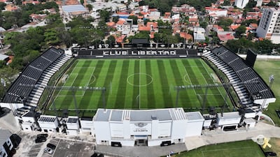 Estadio La Huerta de Libertad, sede del partido entre el local y Guaraní, por la decimocuarta fecha del campeonato Clausura.