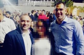 Marco Aurelio González (d), vicedecano de la Facultad de Derecho UNA, junto al "significativamente corrupto" -para EE.UU.- Jorge Bogarín Alfonso en el acto del lanzamiento de su candidatura al Consejo Directivo.