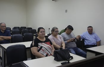 Mirtha Fernández y otros acusados en su tercera jornada de juicio oral.