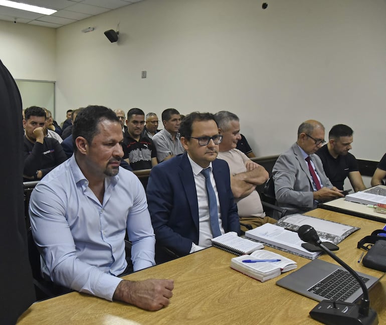 Ulises Quintana (izq.), exdiputado colorado acusado en el caso Berilo.