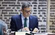 El presidente del Gobierno, Pedro Sánchez, durante su comparecencia ante la comisión de investigación del caso Koldo, en el Senado. EFE/Chema Moya