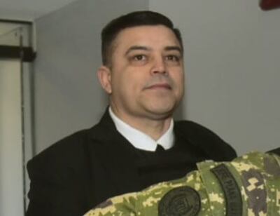 Coronel Luis Belotto en el Poder Judicial.