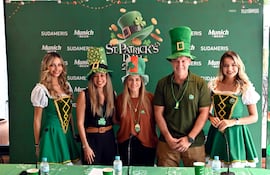 Valeria Bogado, Gabriela Mendoza y Roger Careaga.