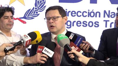 El director nacional de Ingresos Tributarios, Óscar Orué.