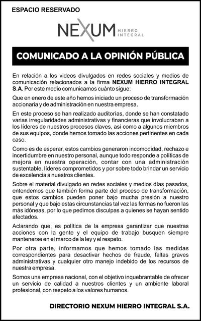 Nexum Hierro Integral