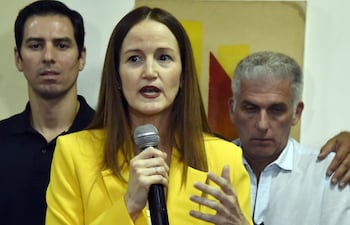 Soledad Núñez, tras conocerse que fue la vencedora en la encuesta de la alianza opositora para la candidatura a Intendente de Asunción.