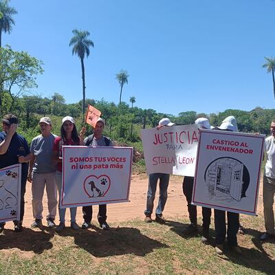 En San Bernardino exigen justicia por el envenenamiento de dos perritos.