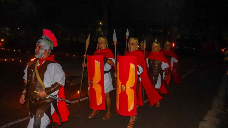 Los vestuarios de los soldados romanos invitan a un espectáculo único.