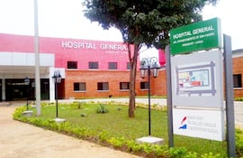 Acceso al Hospital General de Santa Rosa del Aguaray.