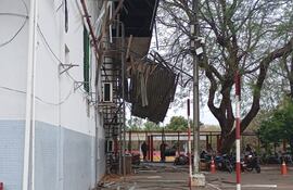 Estación Buses Asunción vientos destrozos