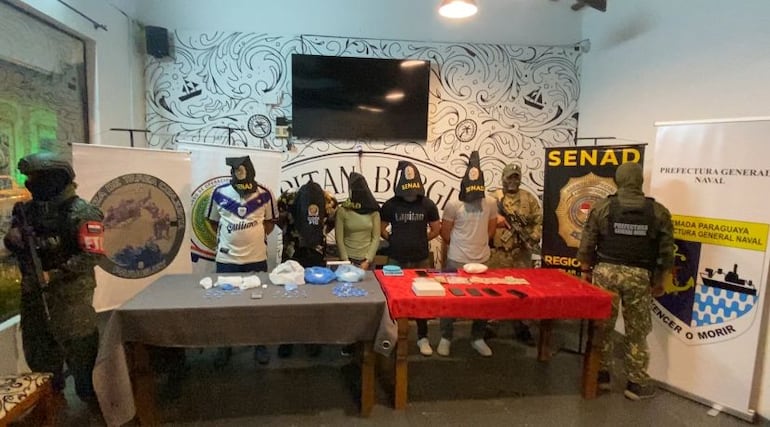 Operativo antidrogas en Pilar deja cinco detenidos