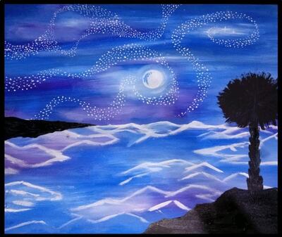 Obra de Malhi Cáceres Verón que será parte de la muestra "Identidad en tránsito", en el Centro Cultural Melodía de Villa Hayes.