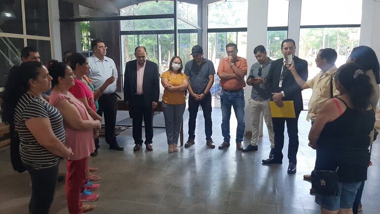 La contraloria  ciudadana y ediles reciben al interventor y a su equipo