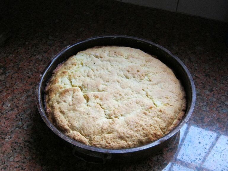 Torta de manzanas en seco