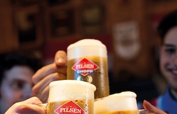 En la planta de Ypané producen distintas marcas de cerveza.