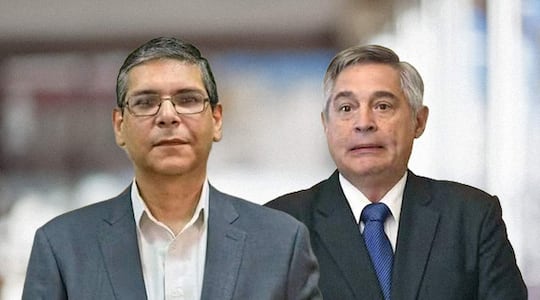 Hermann Weisensee, asesor externo del MEC y Luis Ramírez, ministro de Educación.