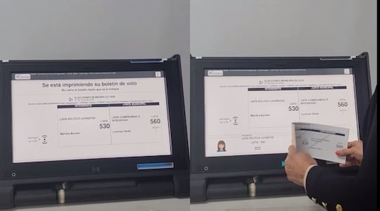 Máquinas de votación.