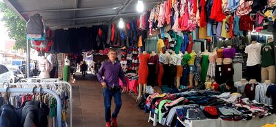 Vista de la zona comercial de Ciudad del Este.