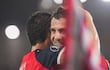 El argentino Pablo Vegetti, futbolista de Cerro Porteño, festeja un gol en el partido frente a Junior de Barranquilla por la fecha 4 del Grupo F de la Copa Libertadores 2026 en el estadio Jaime Morón León, en Cartagena, Colombia.