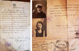 Pasaporte diplomático paraguayo del teniente de Marina José Bozzano, Asunción, 4 de diciembre de 1926