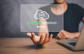 Concepto de Backup o copia de seguridad, imagen ilustrativa.