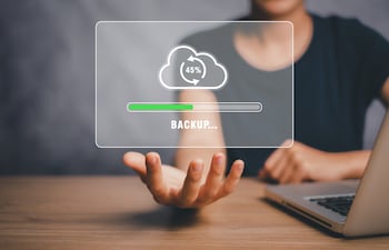 Concepto de Backup o copia de seguridad, imagen ilustrativa.