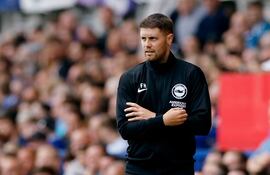 El alemán Fabian Hurzeler, entrenador del Brighton de Julio Enciso y Diego Gómez.