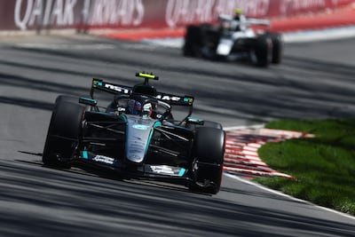 El monoplaza de Mercedes del piloto italiano Kimi Antonelli durante el ensayo libre del Gran Premio de Canadá 2026.