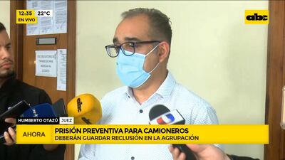 El juzgado a cargo del juez Humberto Otazú decretó la prisión preventiva de los 5 líderes camioneros encausados en el proceso abierto tras el supuesto pedido de US$ 50.000 para no cerrar las rutas.