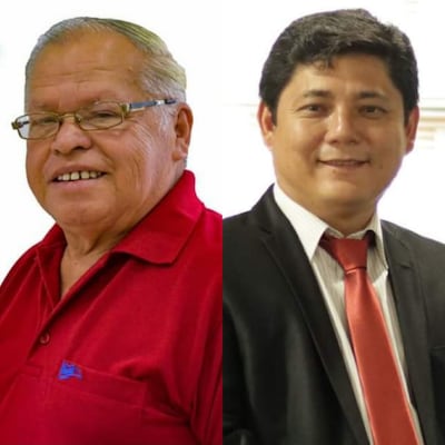 Cándido González (izquierda) asumirá la intendencia de Yguazú en reemplazo de Mauro Kawano (derecha).
