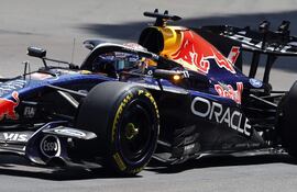 El piloto de Red Bull Racing Max Verstappen de Países Bajos, compite en el Gran Premio de Fórmula Uno de Mónaco en el Circuito de Mónaco de Mónaco, 07 de junio de 2026.