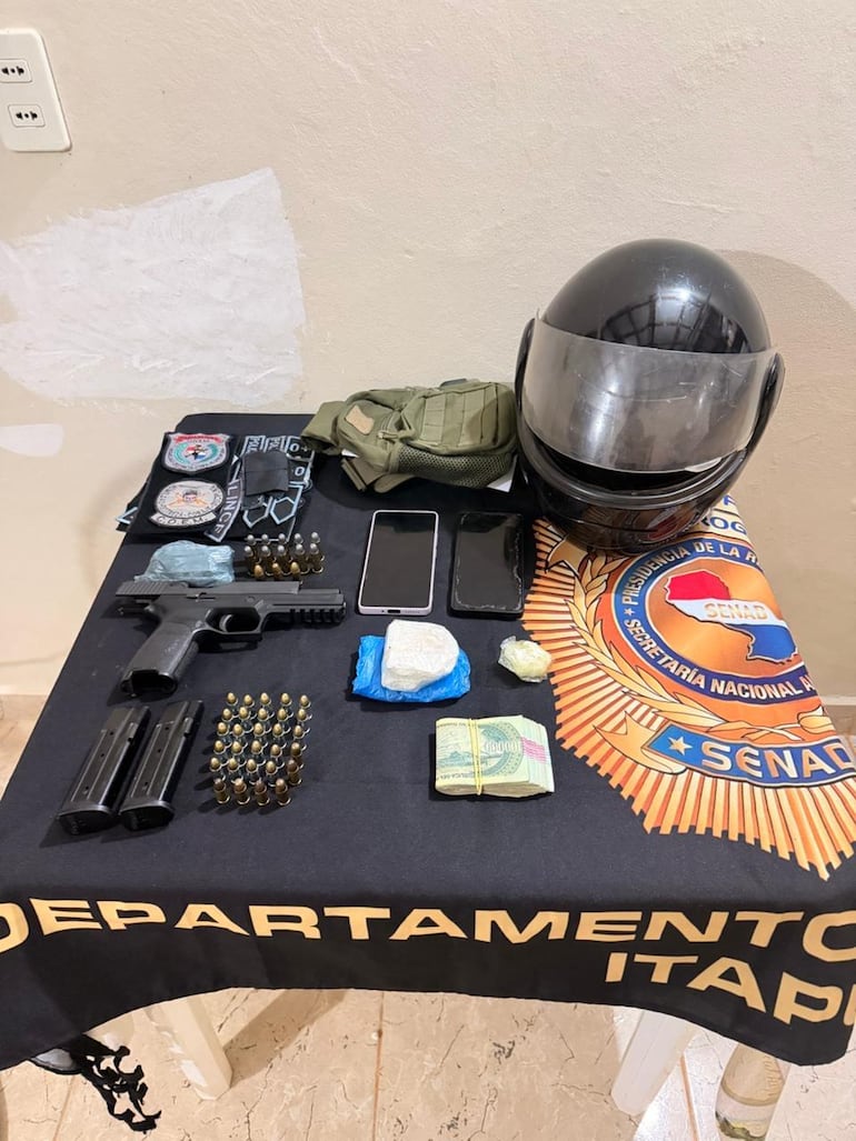 Senad detiene a agente del Grupo Lince que presuntamente proveía drogas a microtraficantes en Itapúa