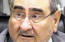 Dr. Antonio Fretes, integrante de la Sala Civil de la Corte Suprema de Justicia que debe resolver el entredicho judicial.