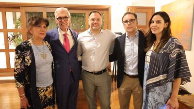 Gloria Villalba, José Daniel, Martin y Sebastián Nasta junto con Cecilia Ávila.