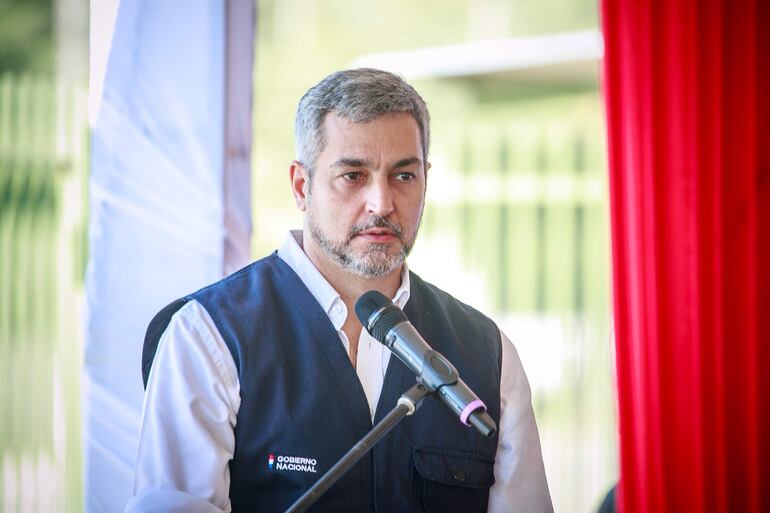 El presidente Mario Abdo Benítez.