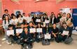 Los flamantes 25 egresados de la primera edición del programa “Formando Expertos Tigre”.