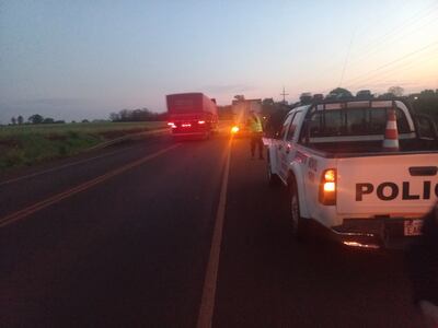 Lugar del asalto, ruta PY07 Yatytay.