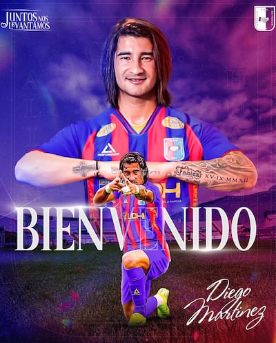 Diego Máximo Martínez, en Alianza Universidad de Huánuco, de la máxima categoría del fútbol peruano.