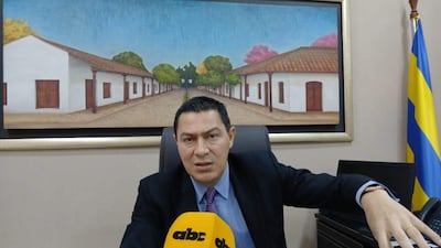 El intendente de la Municipalidad de Luque, Carlos Echeverría.