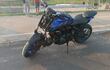 Motocicleta que arrolló a un peatón en la Costanera de Asunción.