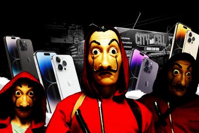 Una banda de ladrones de celulares atacaba disfrazados de los personajes de la serie "La casa de papel".