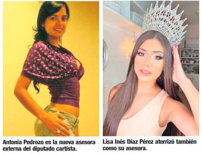Asesoras del diputado Christian Brunaga (ANR-HC).