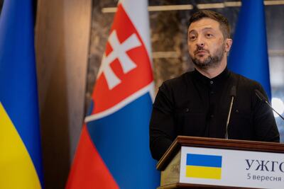 El presidente de Ucrania, Volodymyr Zelensky.