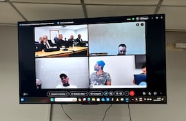 Miguel "Celular" Servín y los demás encausados participaron del juicio por medios telemáticos, desde sus sitios de reclusión.