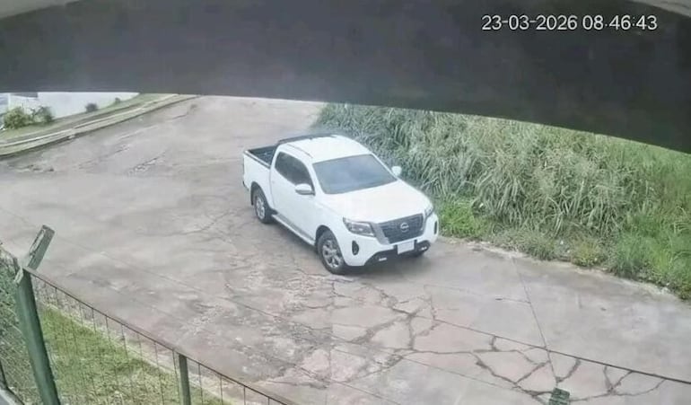 En esta camioneta se desplazaba el grupo que asaltó la mansión de Marset