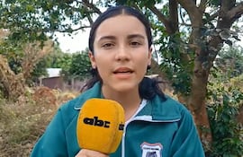 Luana González, estudiante del Colegio Nacional Andrés Barbero