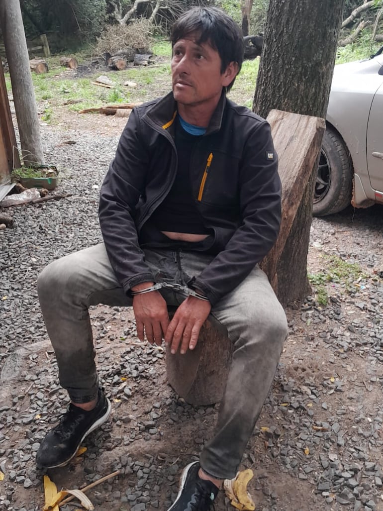 Eladio Muñoz García, capturado en Alberdi.