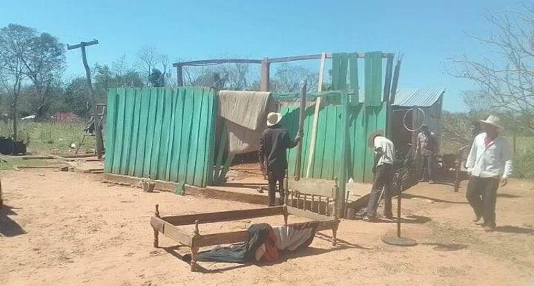 Aparte de la producción agrícola, también fueron afectadas varias viviendas.